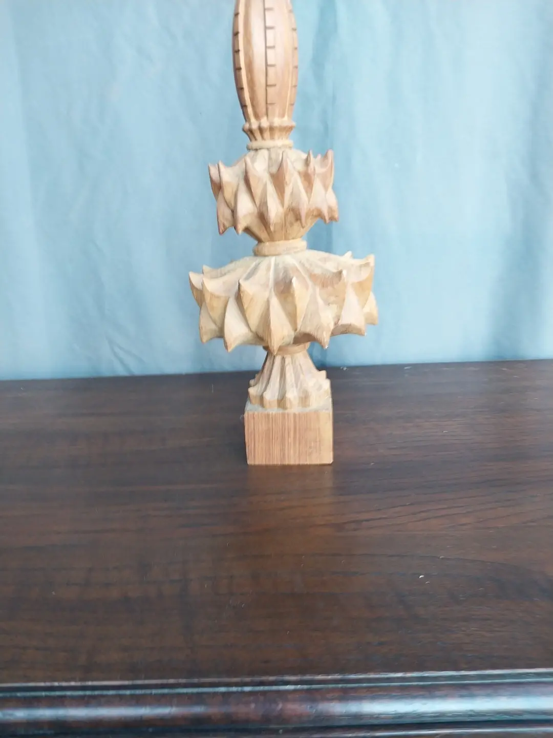 Carved Wood Finial 1