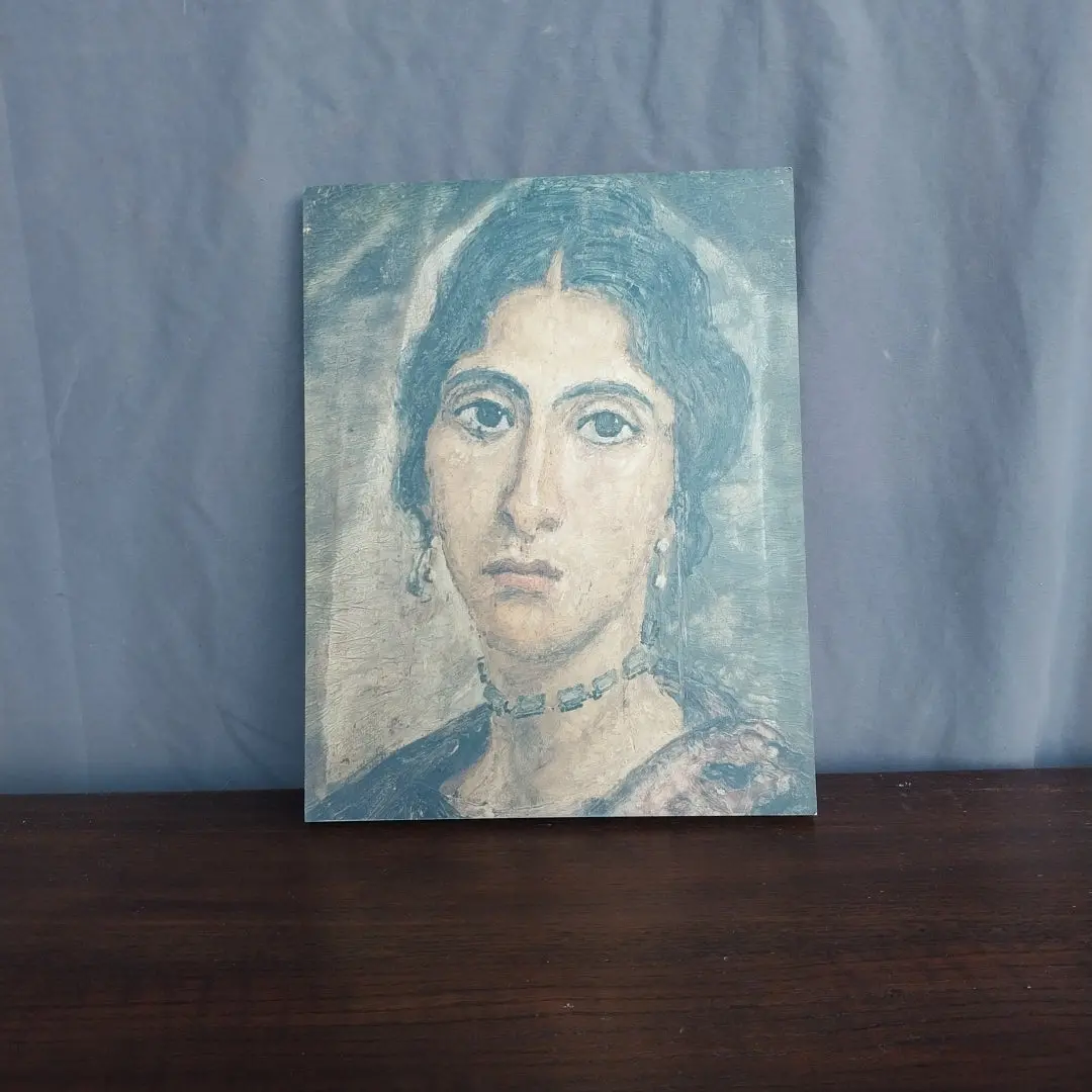 Print On Board Of Pompei Woman 1