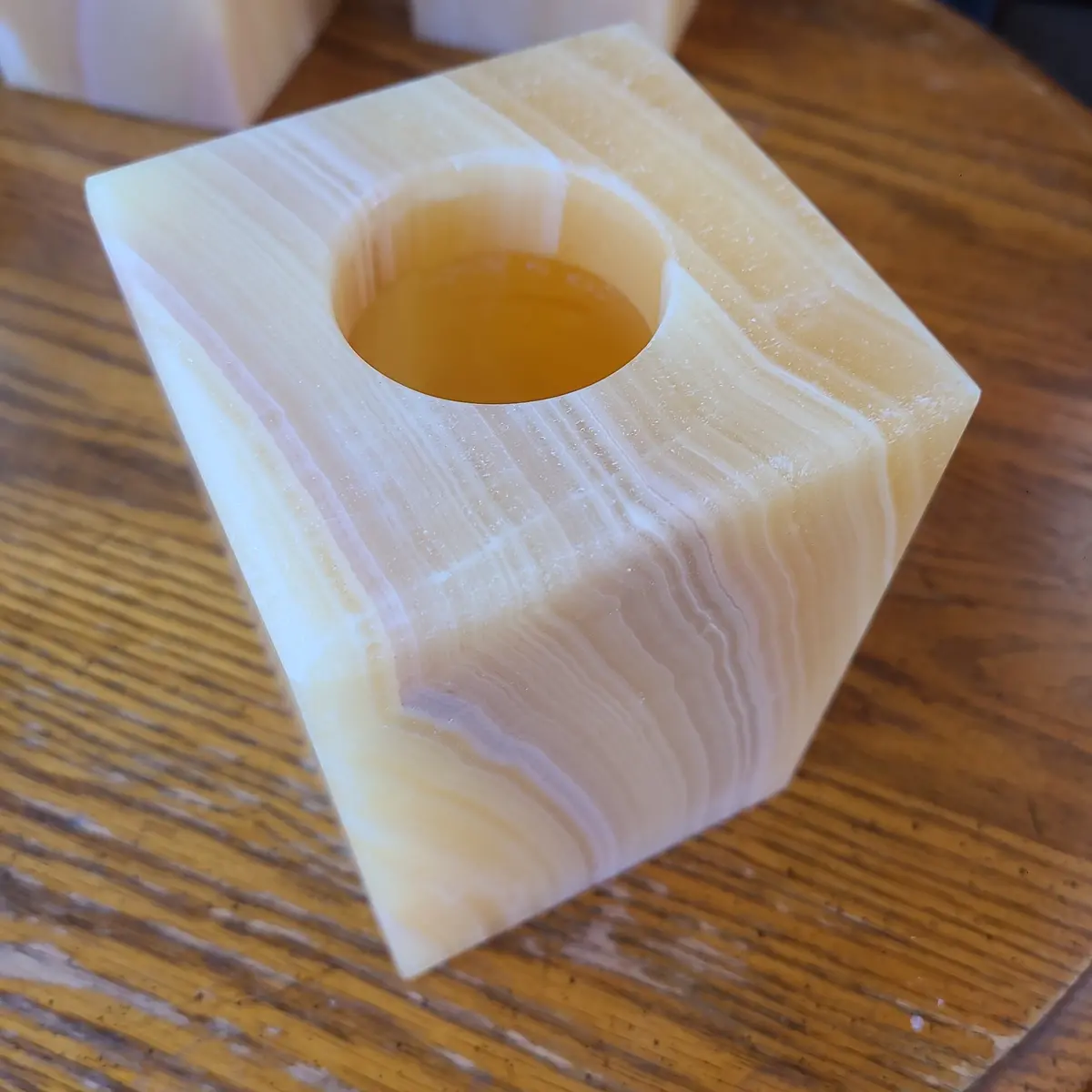 Alabaster Votive Holder 1