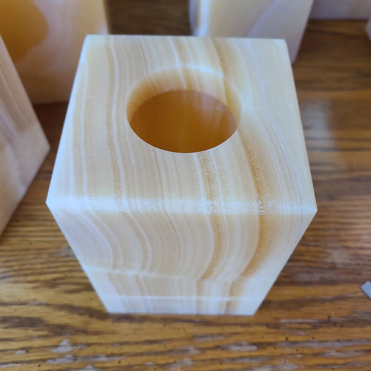 Alabaster Votive Holder 1