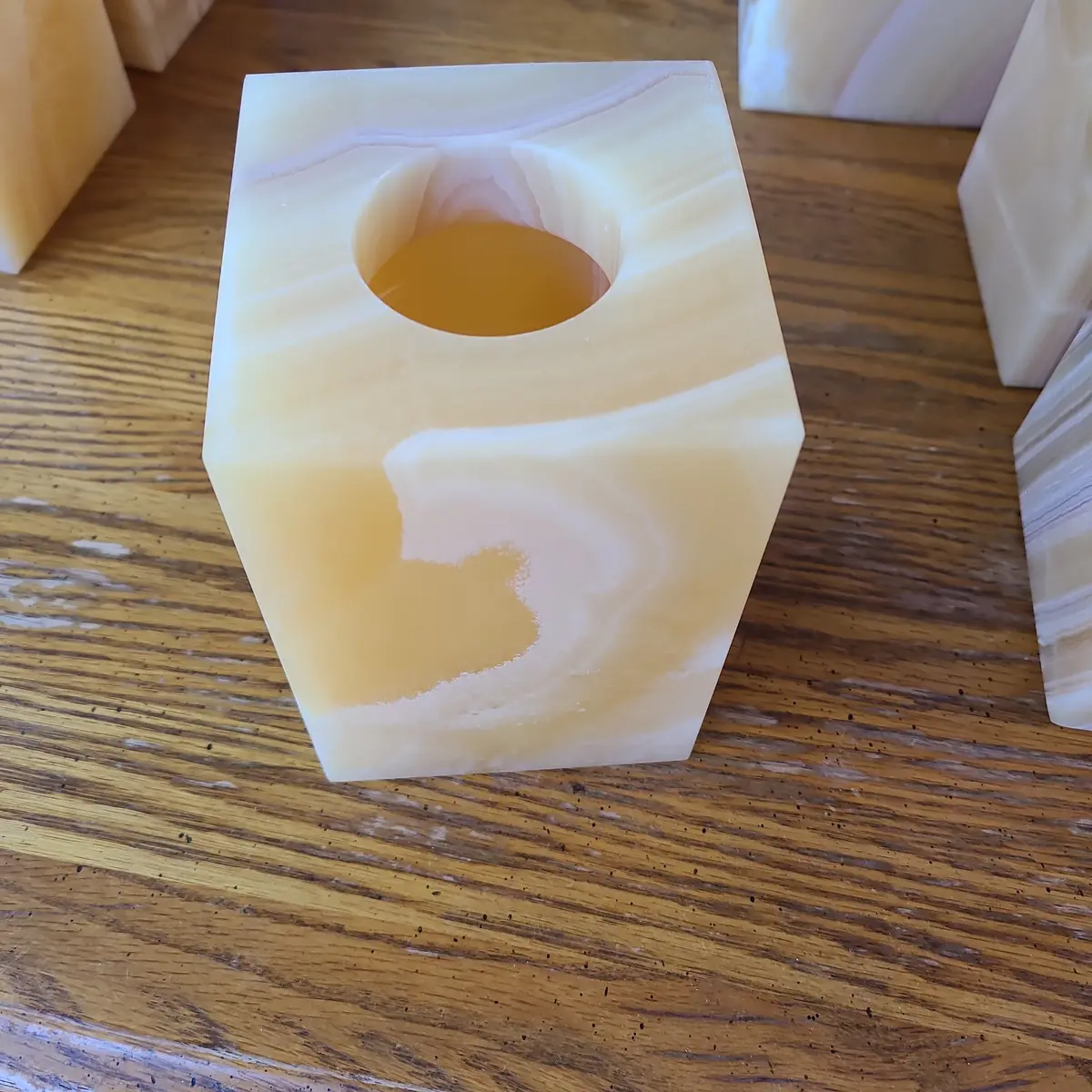 Alabaster Votive Holder 1