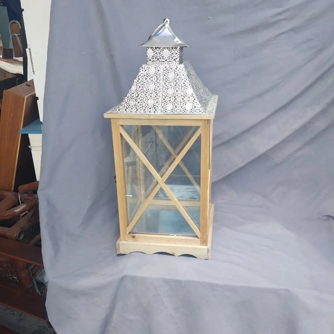 Large Wood Lantern 1