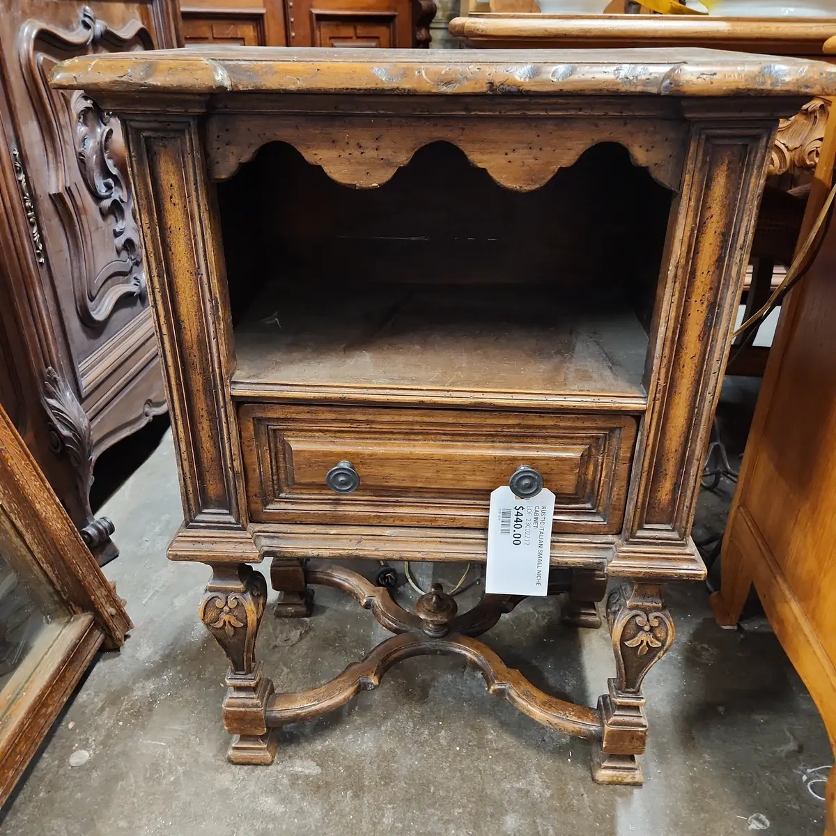 Rustic Italian Small Niche Cabinet 1