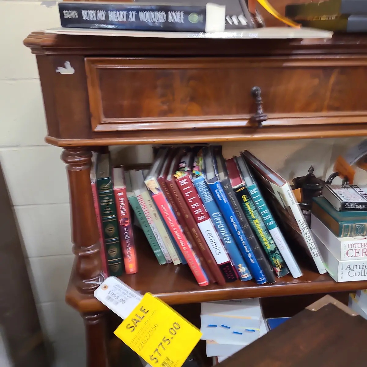 Large Open Shelf Louis Philipe Display 1