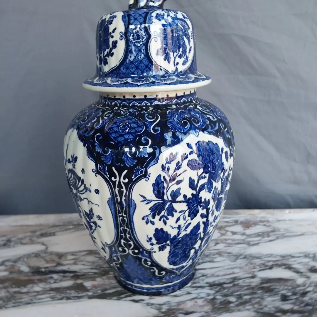 Medium Delft Ginger Jar 1