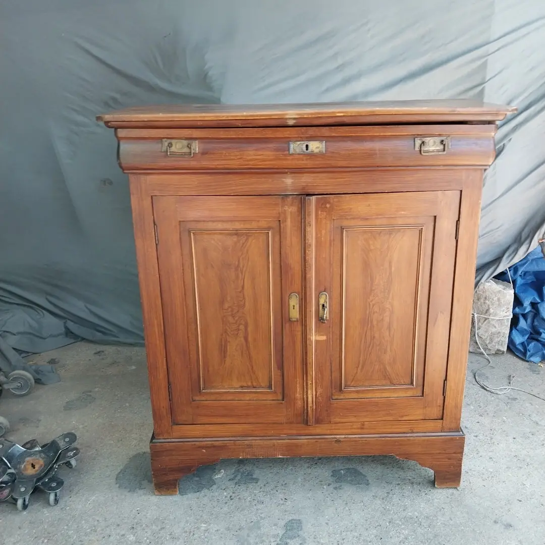 Tall Louis Phillipe Pine Server 1