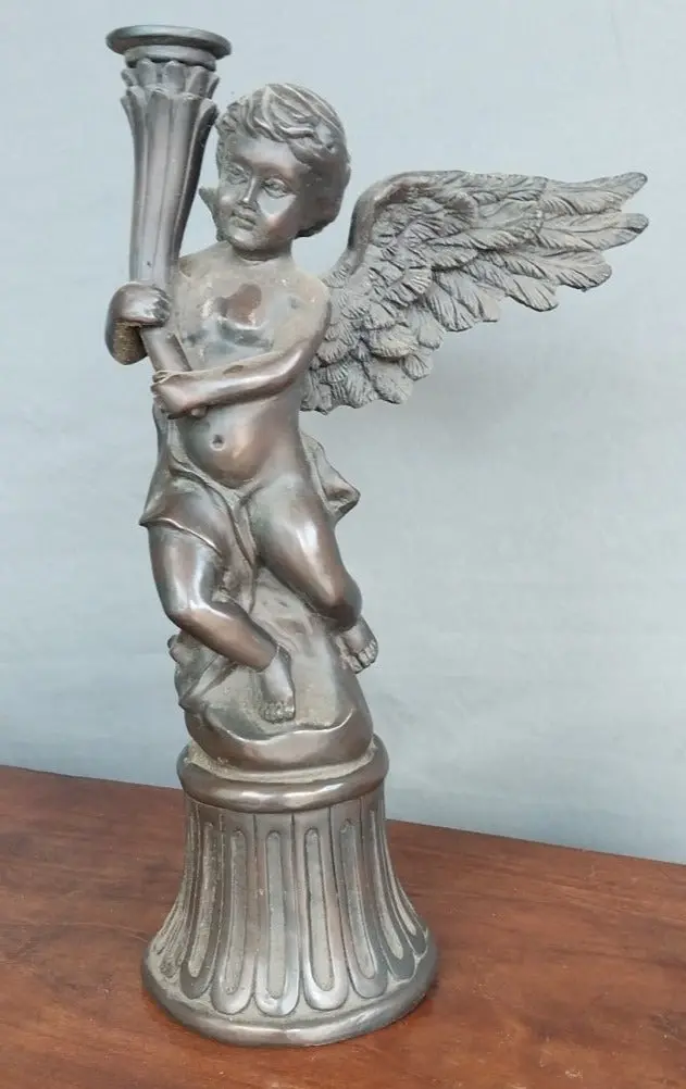 Not Old Cherub Candle Stand 1