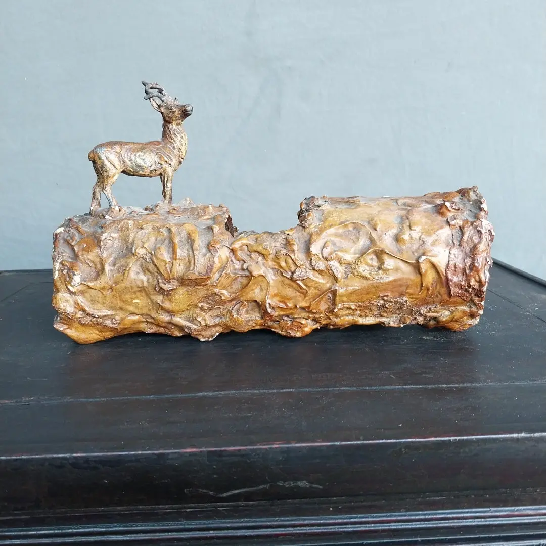 1940'S Deer  On Stump Planter 1