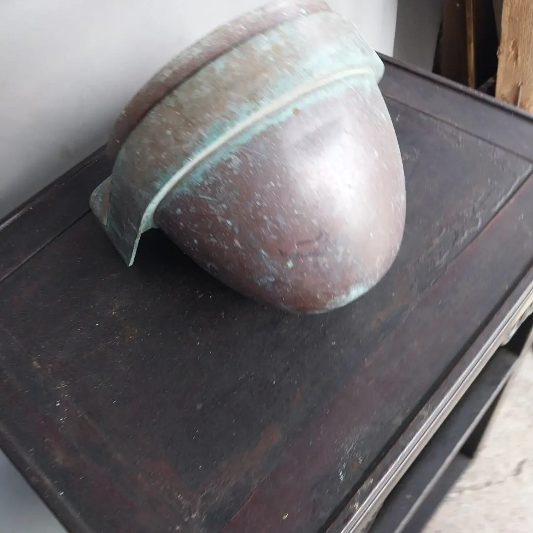 Large Copper And Brass Wall Ashtray Or Planter 1