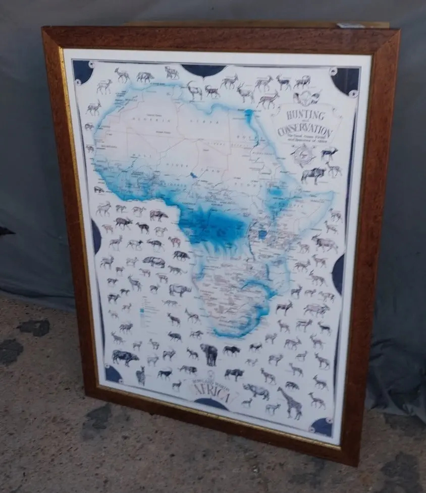 Hunting And Conservation Map Of Africa 1