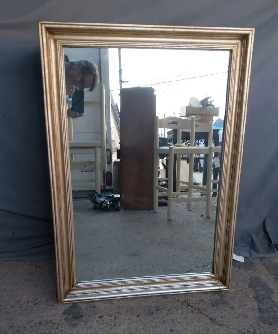 Silver Gilt Rectangular Mirror 1
