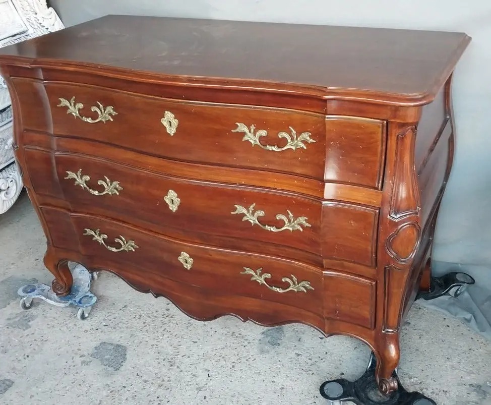 Mahogany Louis Xv Style Chest Sm 1