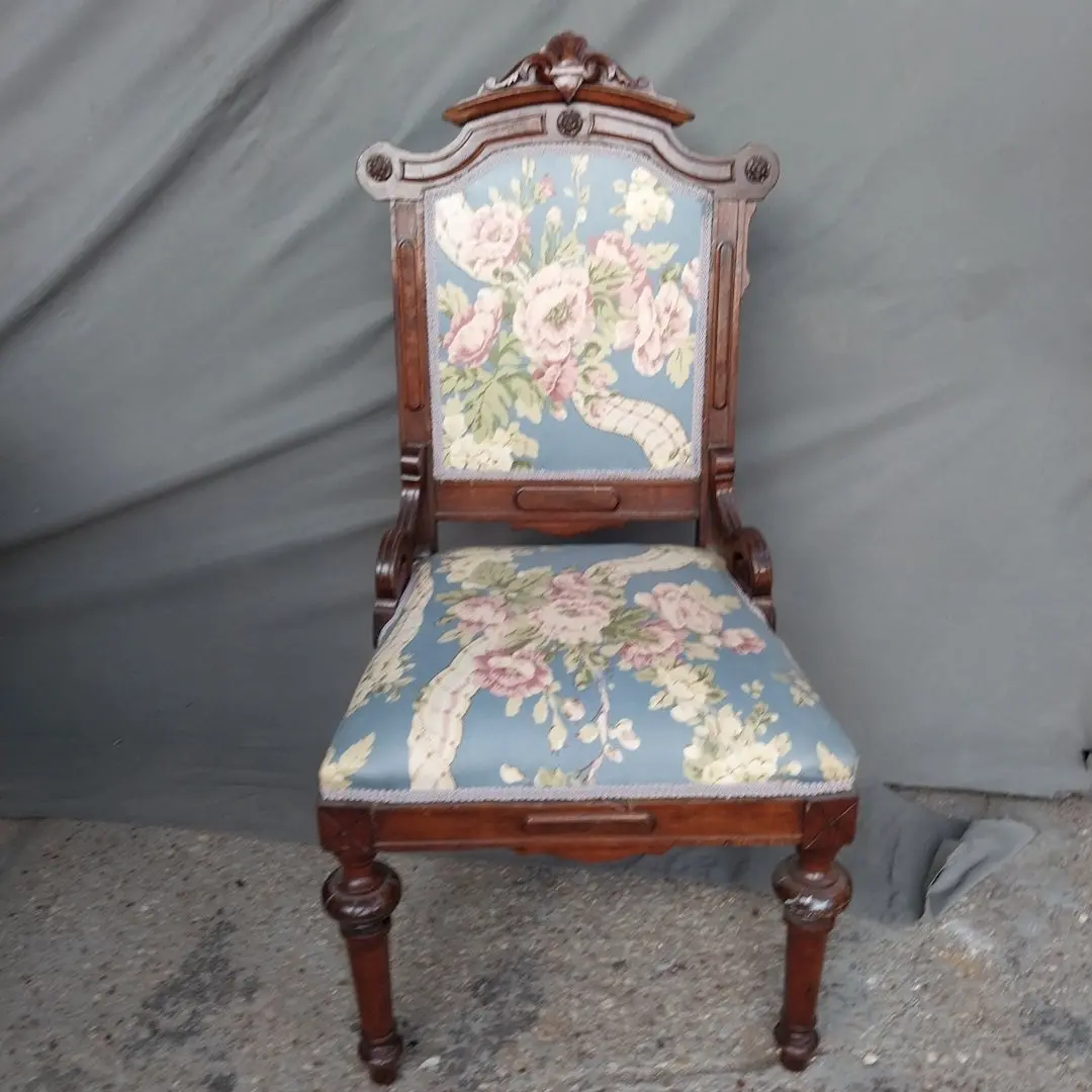 Eastlake Walnut Side Chair 1