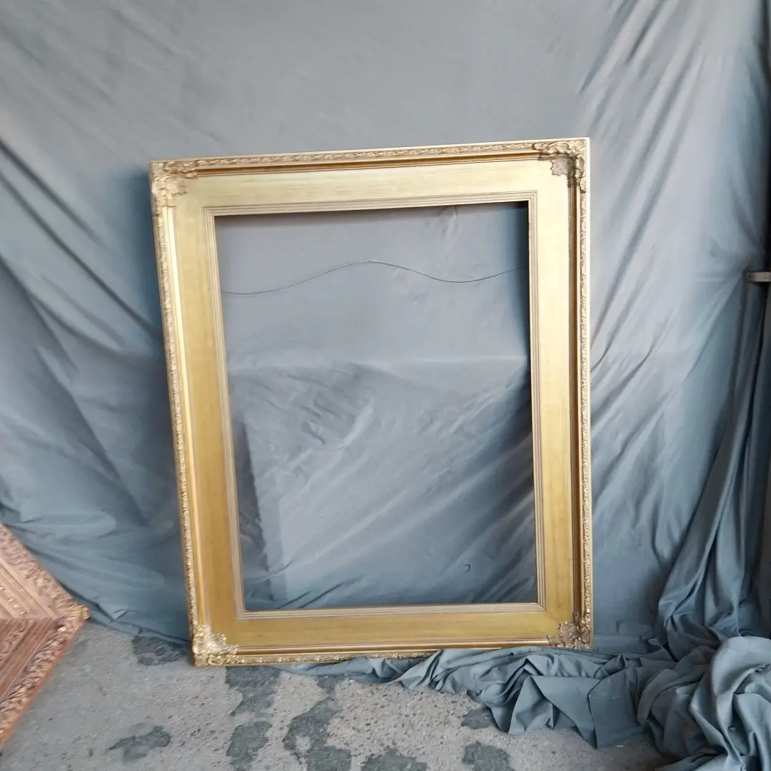 Large Broad Flat Gold Frame 1