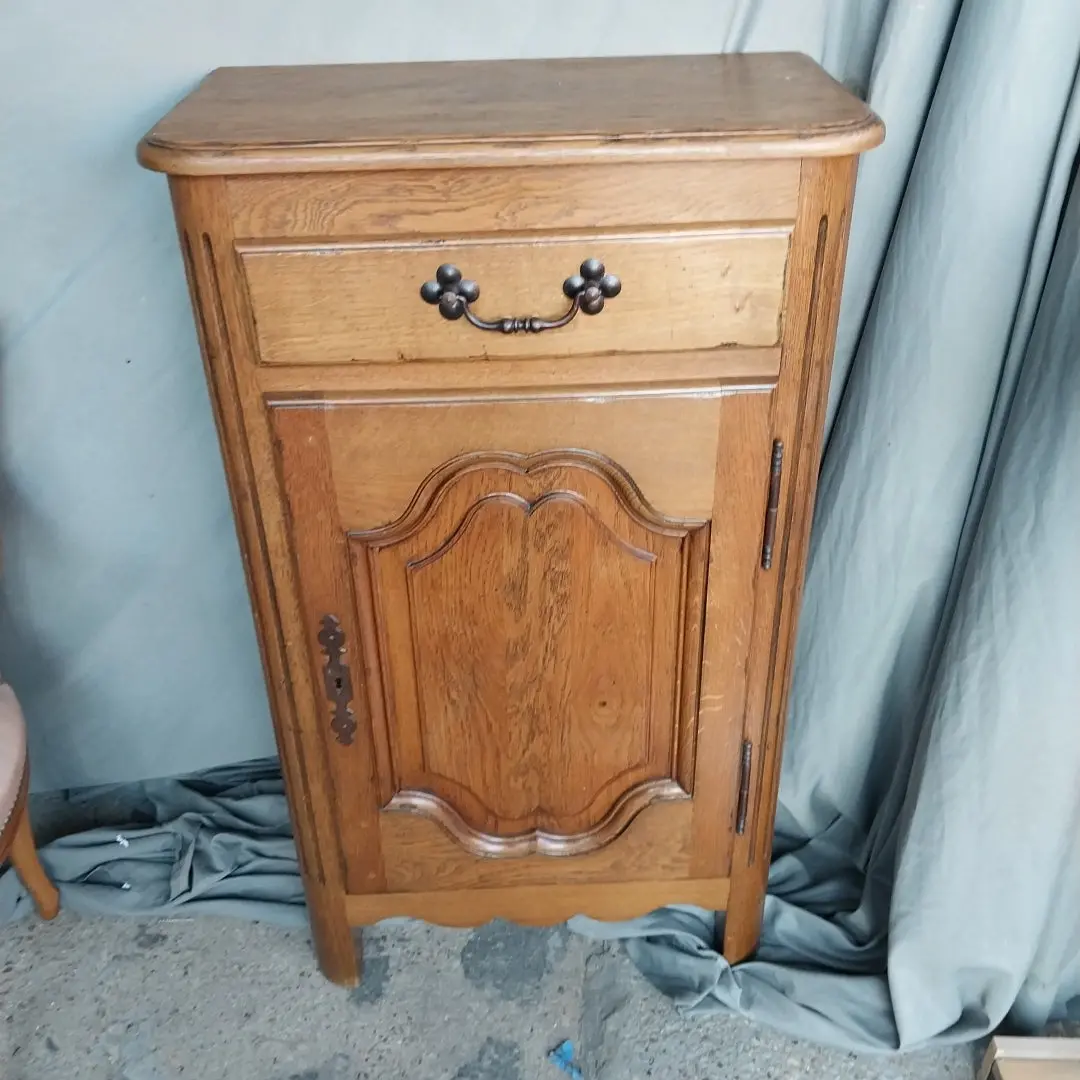 Shallow Tall Oak Jam Cupboard 1
