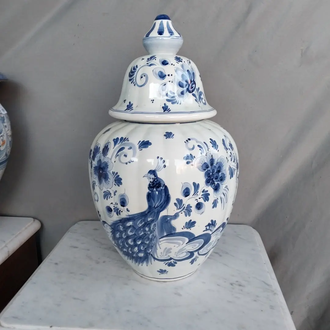 Medium Delft Ginger Jar 1