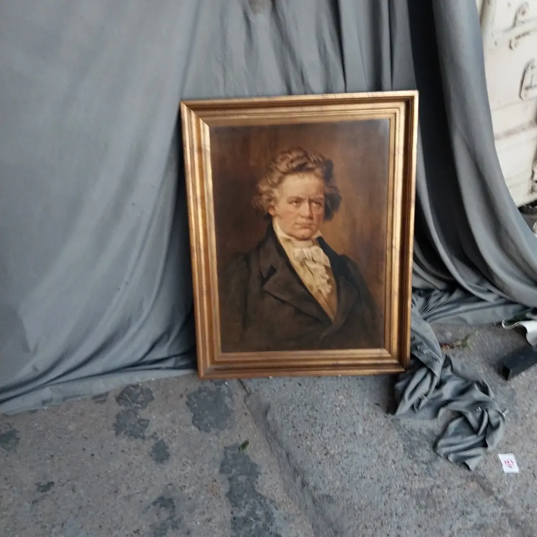 Beethoven Print In Gold Frame 1