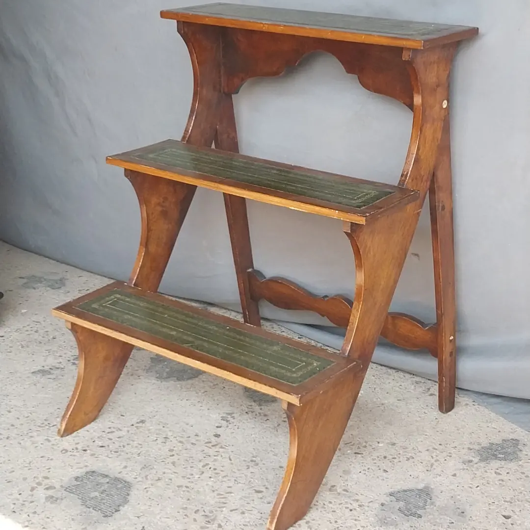 English Recency Mahogany Library Steps Circa 1820 1