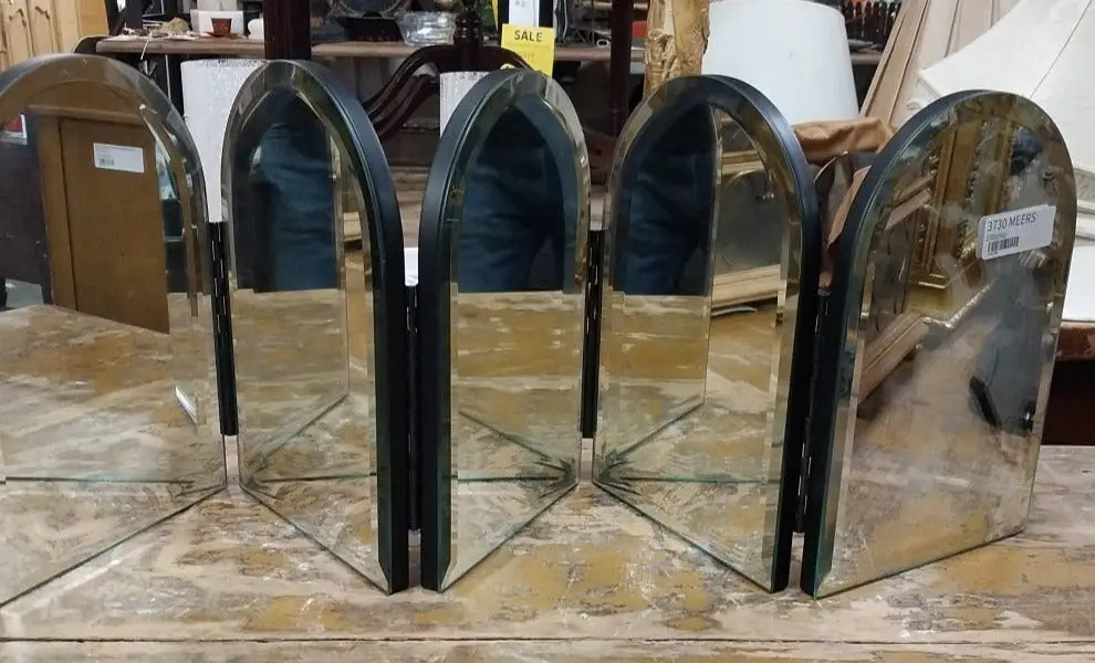 5 Panel Table Top Mirror Screen 1