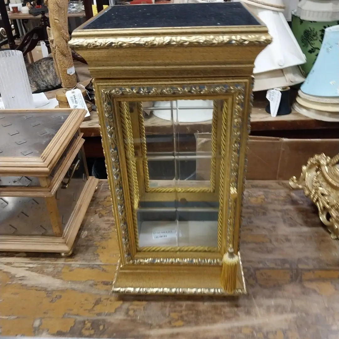 Giltwood And Glass Table Top Display 1