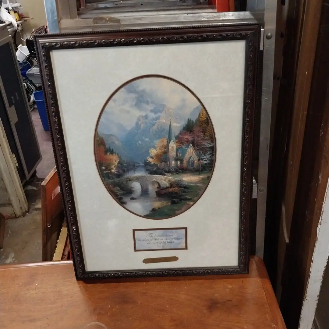 Thomas Kincaid Print -Mountain Chapel 1