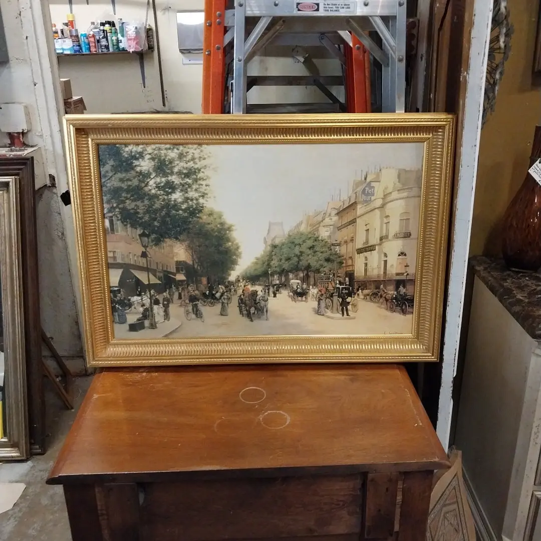 Framed Giclee Of A Paris Street 1