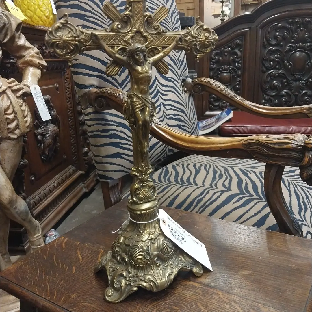 Heavy Brass Crucifix 1