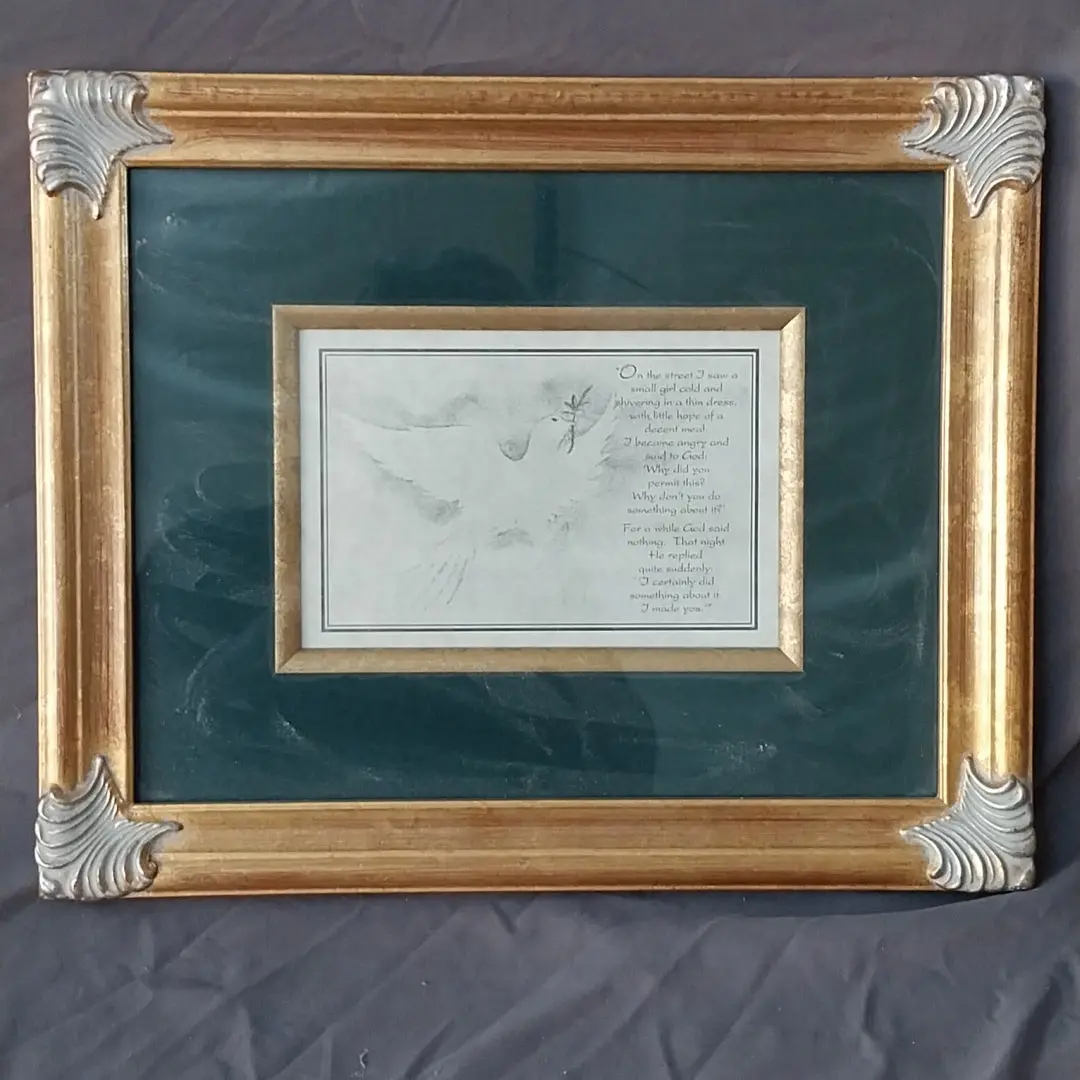 Gold Frame With Religious Saying 1