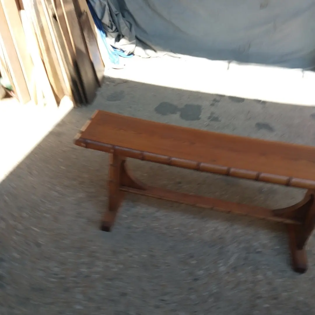 Faux Bamboo Bench 1