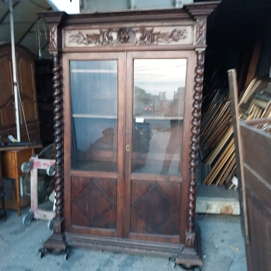 Louis Xiii  Barley Twist Column Bookcase 1