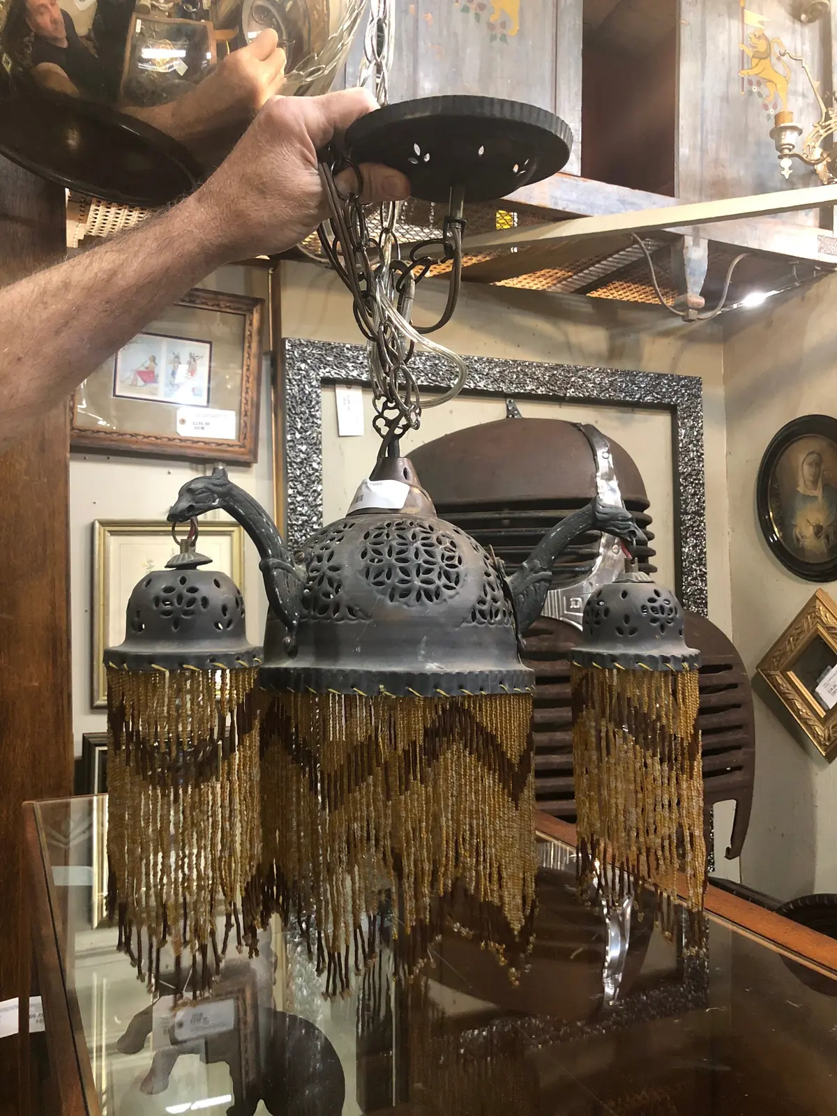 3  Dragon Arm Beaded Chandelier 1