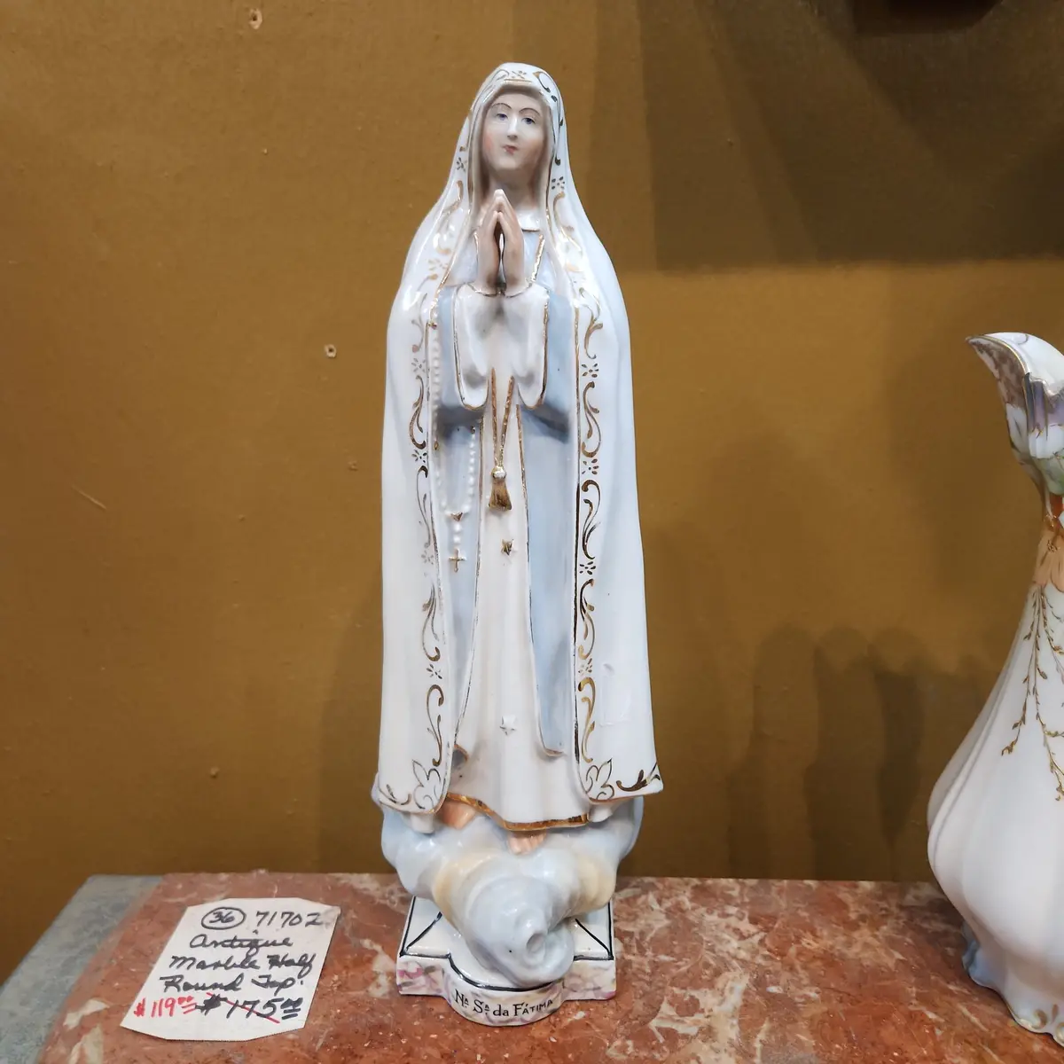 Porcelain Our Lady Of Fatima Saint Statue 1