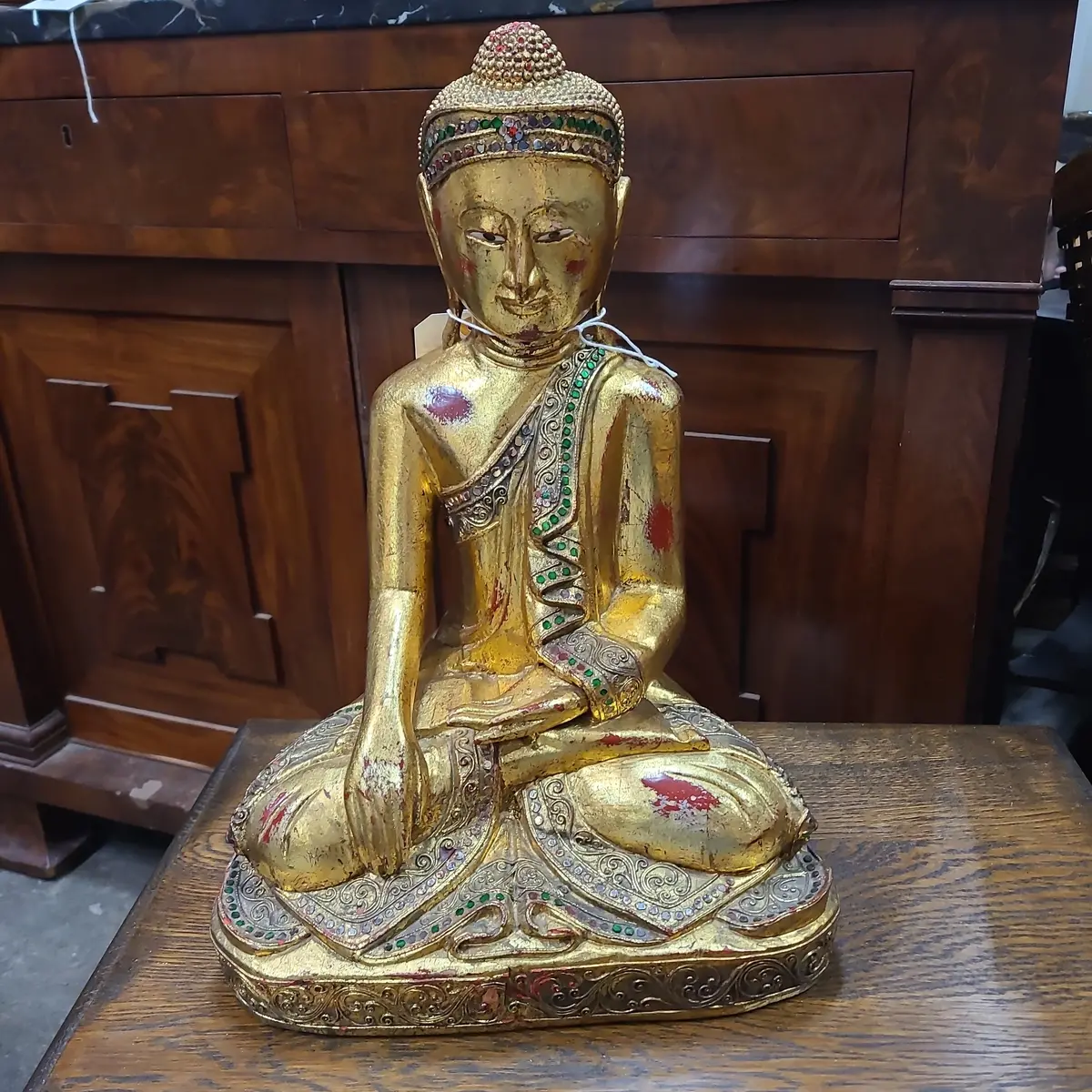 Thai Wood Buddha 1