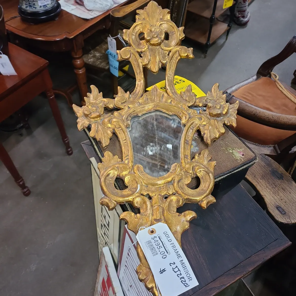 Louis Xv Giltwood Frame Mirror 1