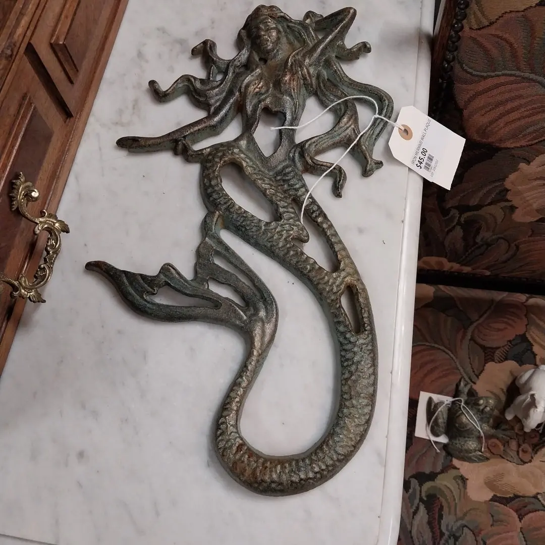 Iron Mermaid Wall Plaque 1