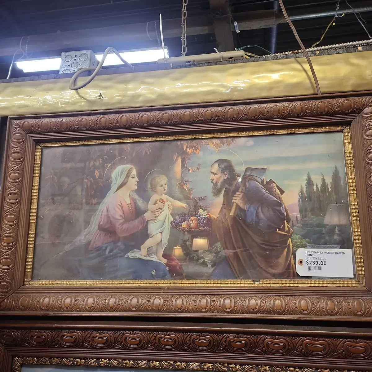 Holy Family Wood Framed Print 1