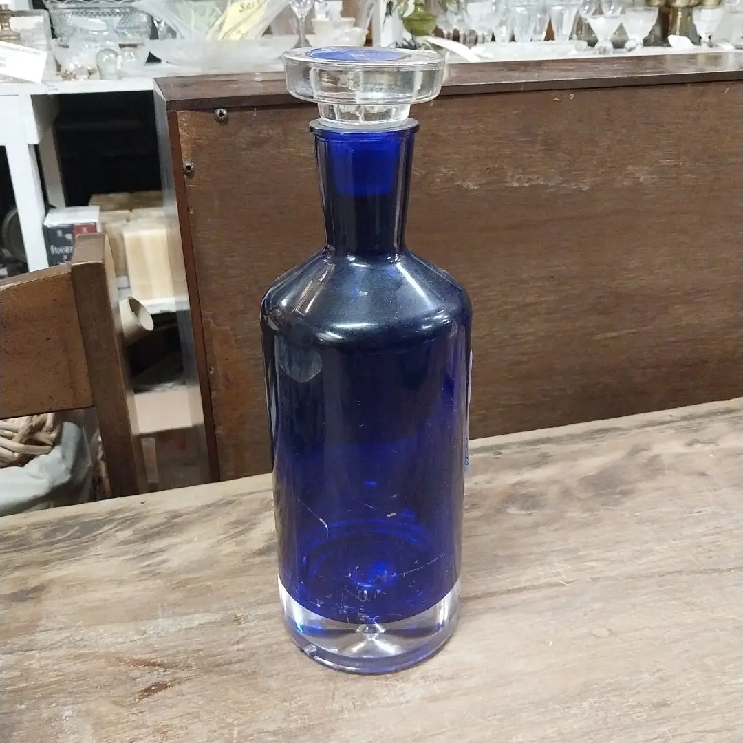 Blue Bottle With Stopper As Found 1