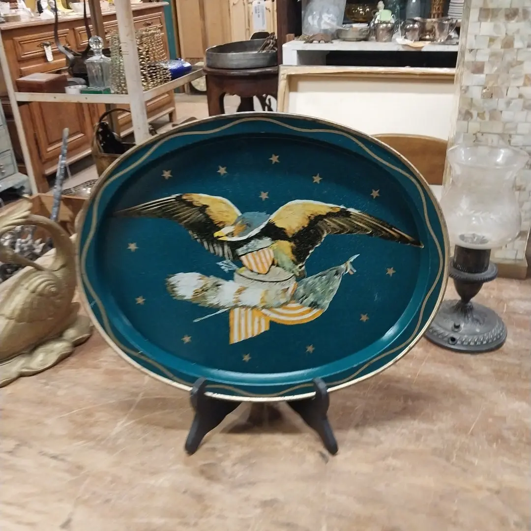 American Tole Eagle Tray 1