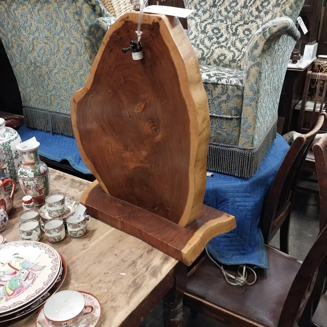 Live Edge Walnut Lamp 1