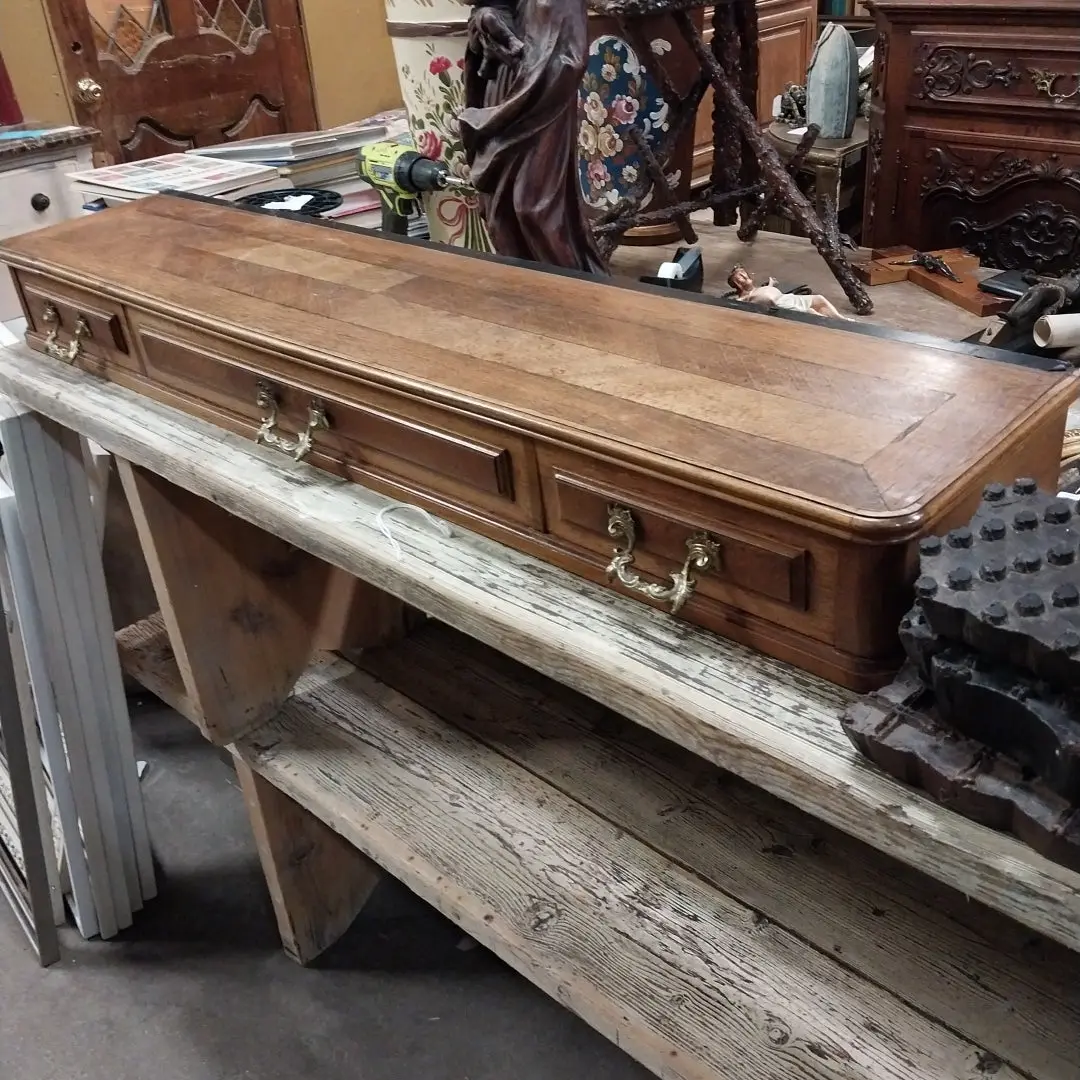 Walnut Platform With 3 Drawers 1