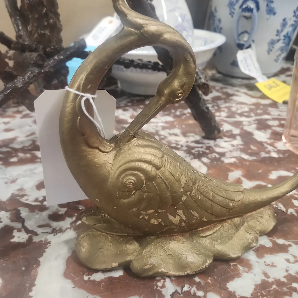 Gold Swan Bird Decor 1