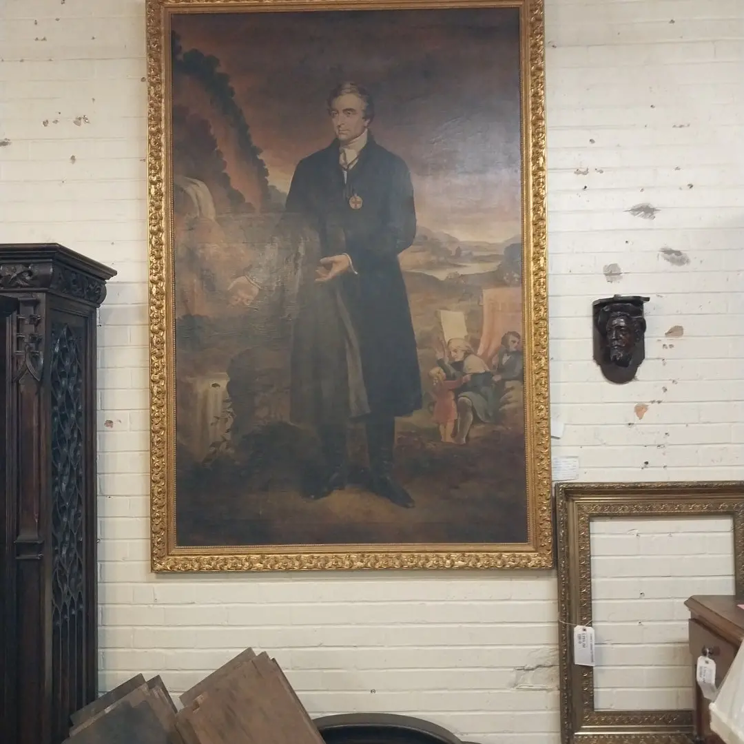 Large Framed Oil Portrait Painting By Henry O'shea 1