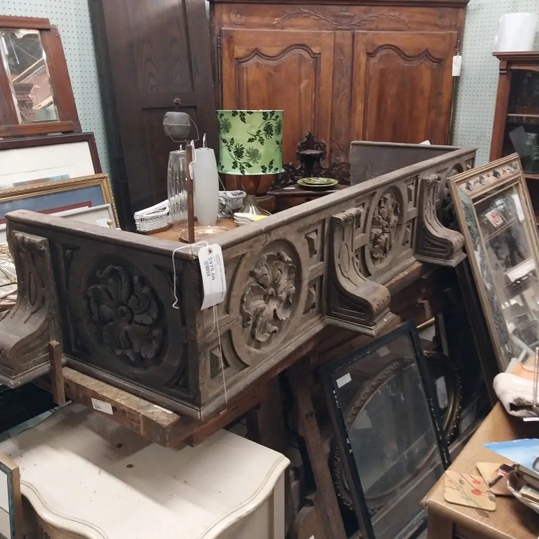 Carved Oak Surround With Roses 1