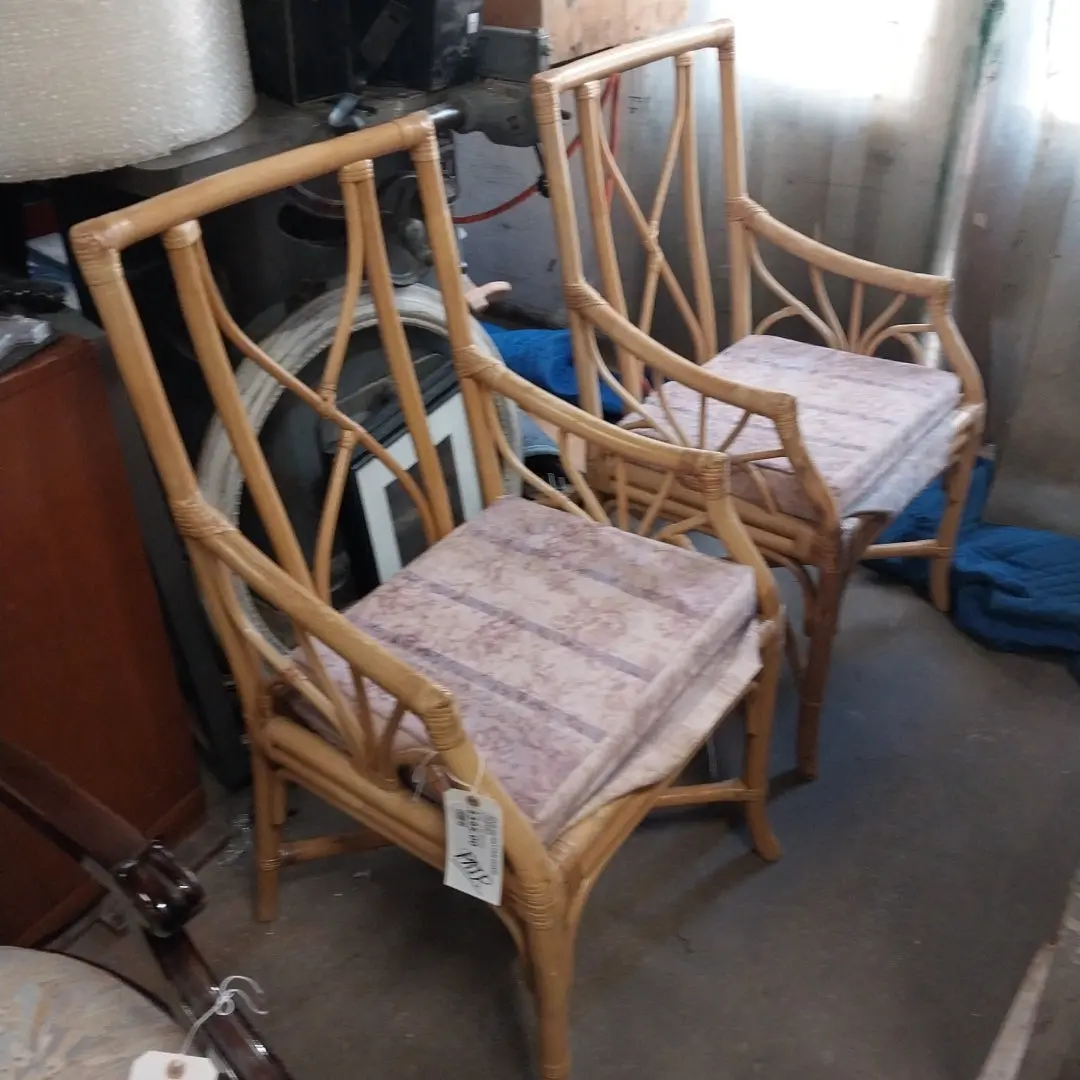 Pair Of Rattan Chair Frames 1