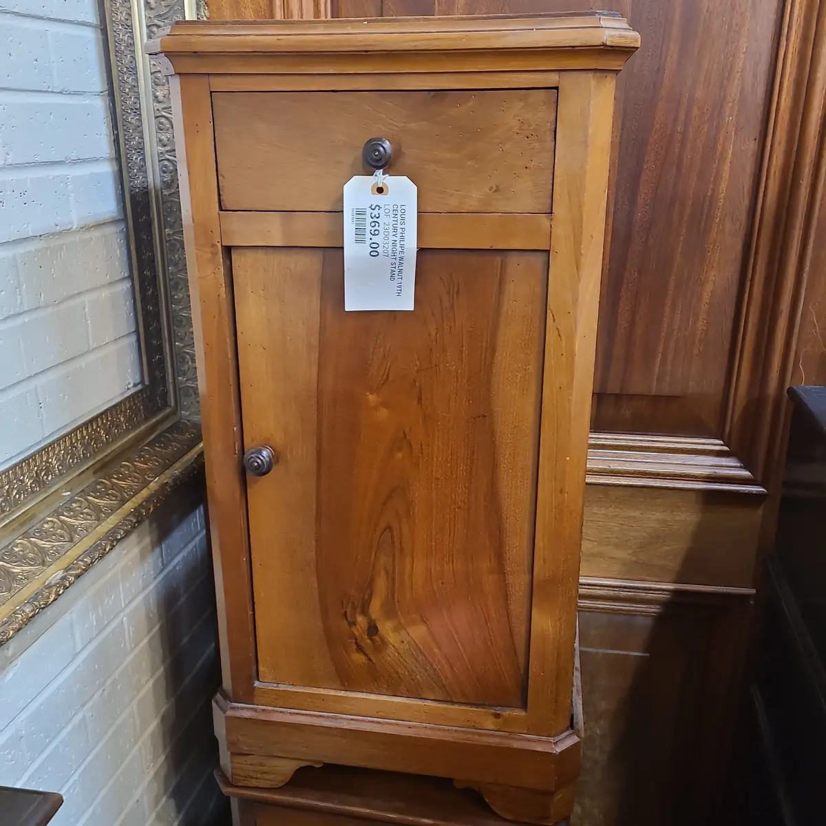 Louis Philipe Walnut 19Th Century Night Stand 1