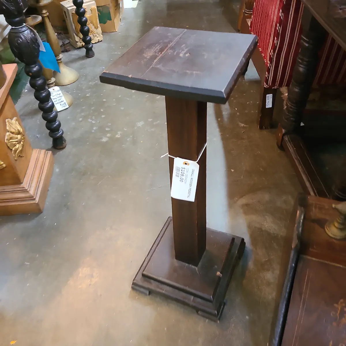 Small Wooden Pedestal 1