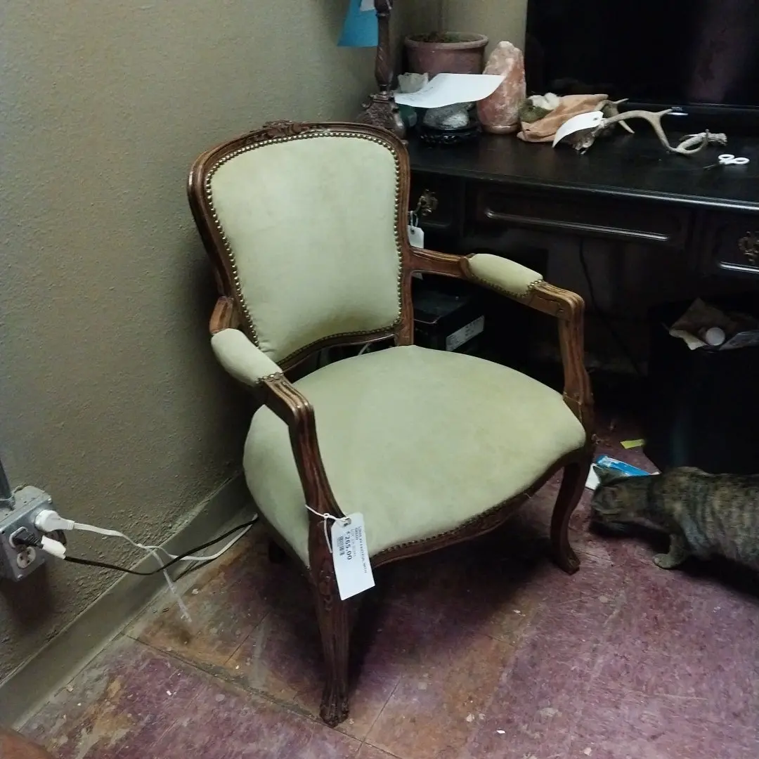 Louis Xv Fauteuil With Green 1