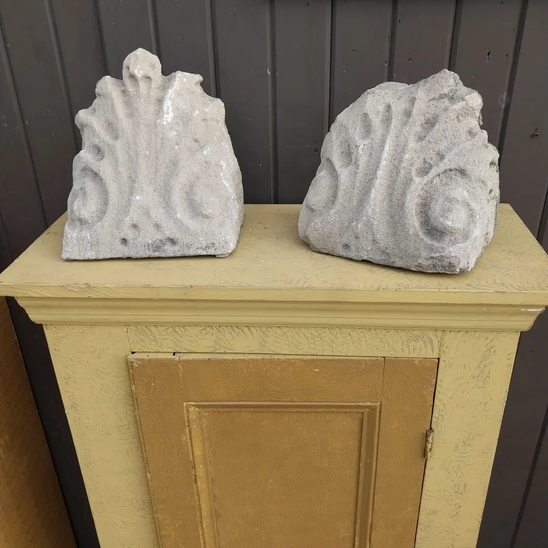 Pair Of Concrete Adornaments 1