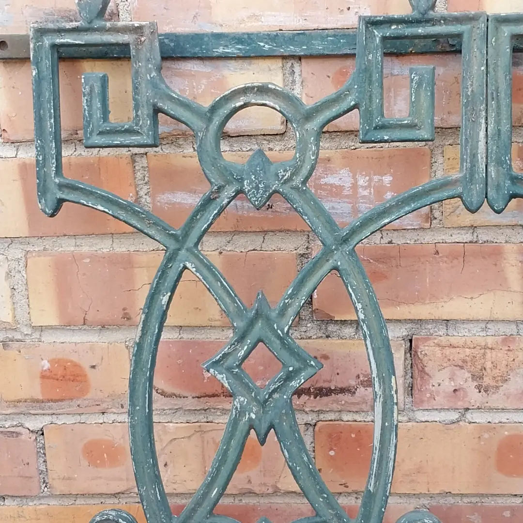 Ornate Green  Aluminum Panel 1