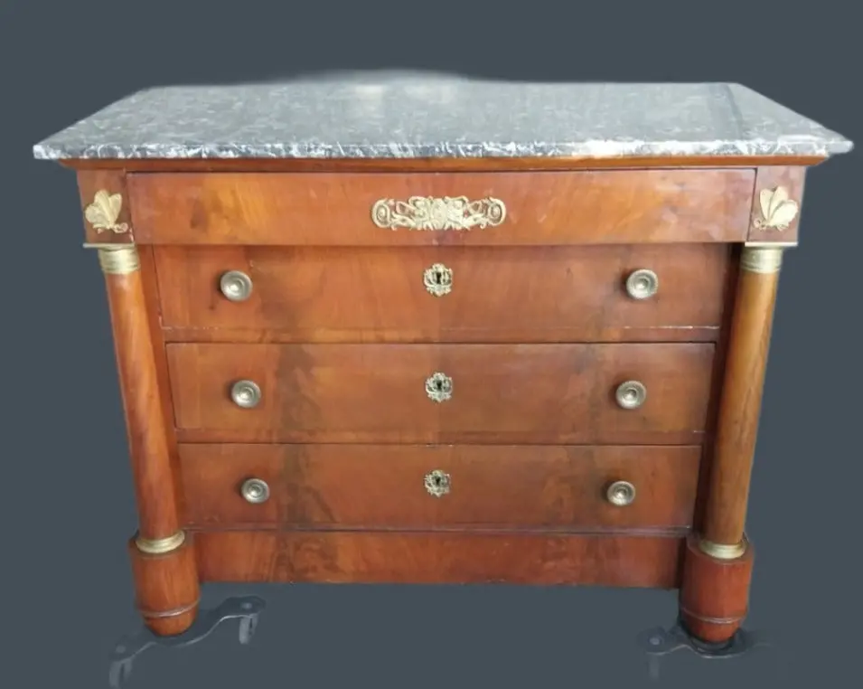 Empire Chest With Saint Anne Black Marble Top 1